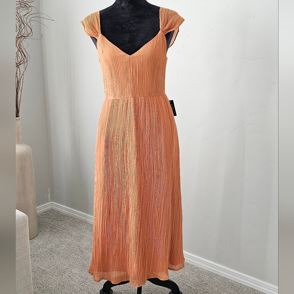 Express Vibrant Orange Maxi Dress